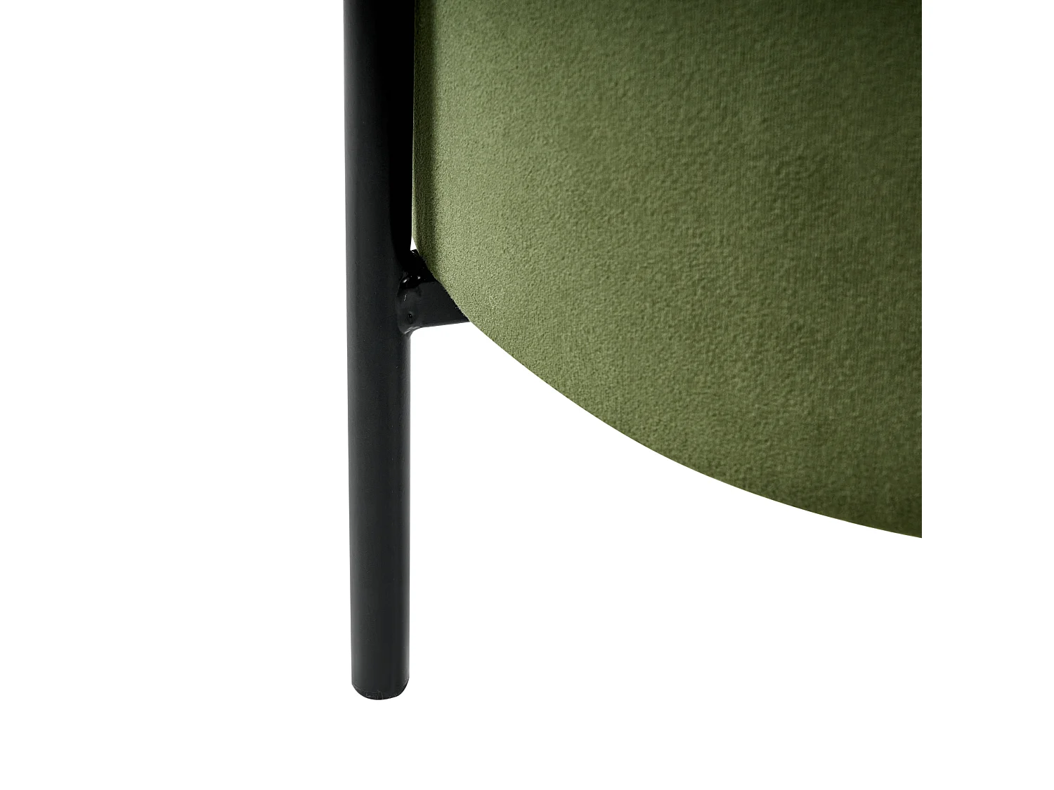 Pouf de rangement WENONA Velours Vert foncé