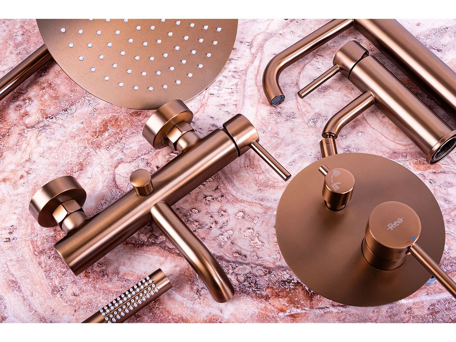 Robinet De Baignoire Rea Lungo Brush Copper