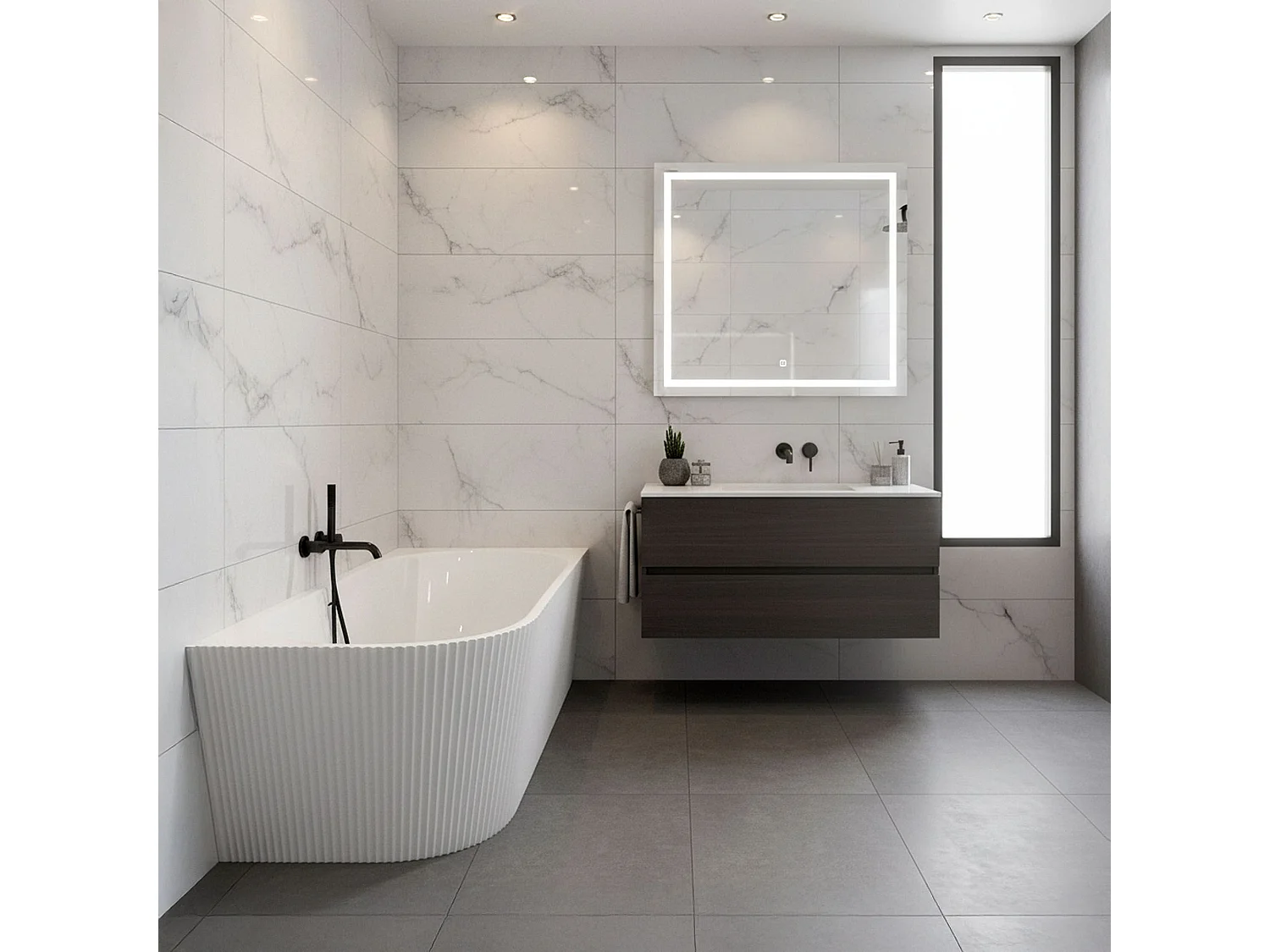 Bañera De Esquina Rea Wenus 170 Right White