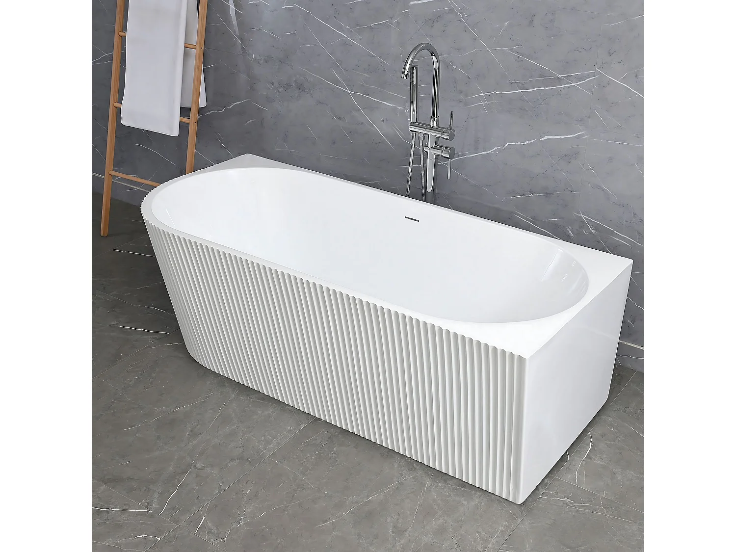 Bañera De Esquina Rea Wenus 170 Right White