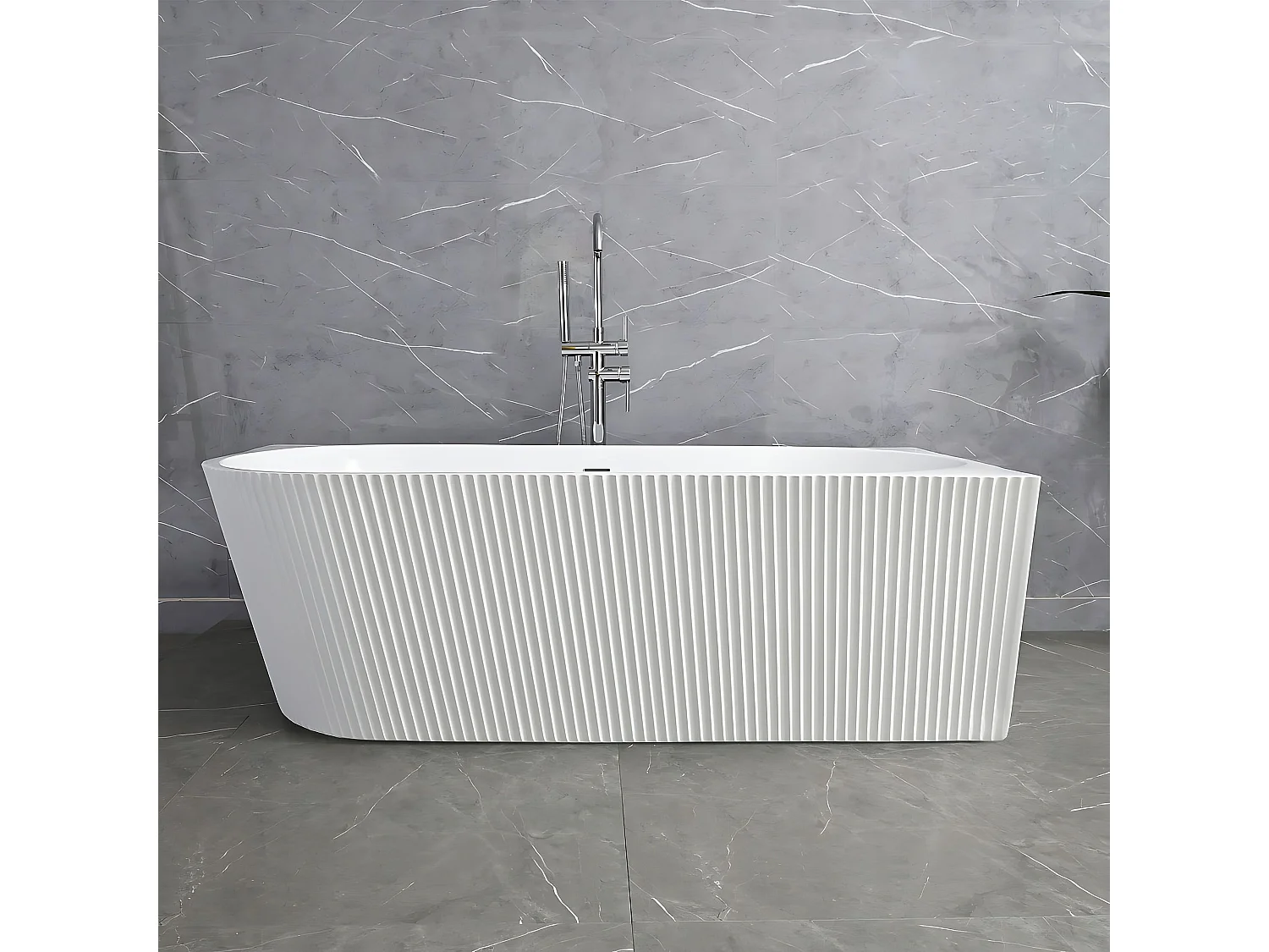 Bañera De Esquina Rea Wenus 170 Right White