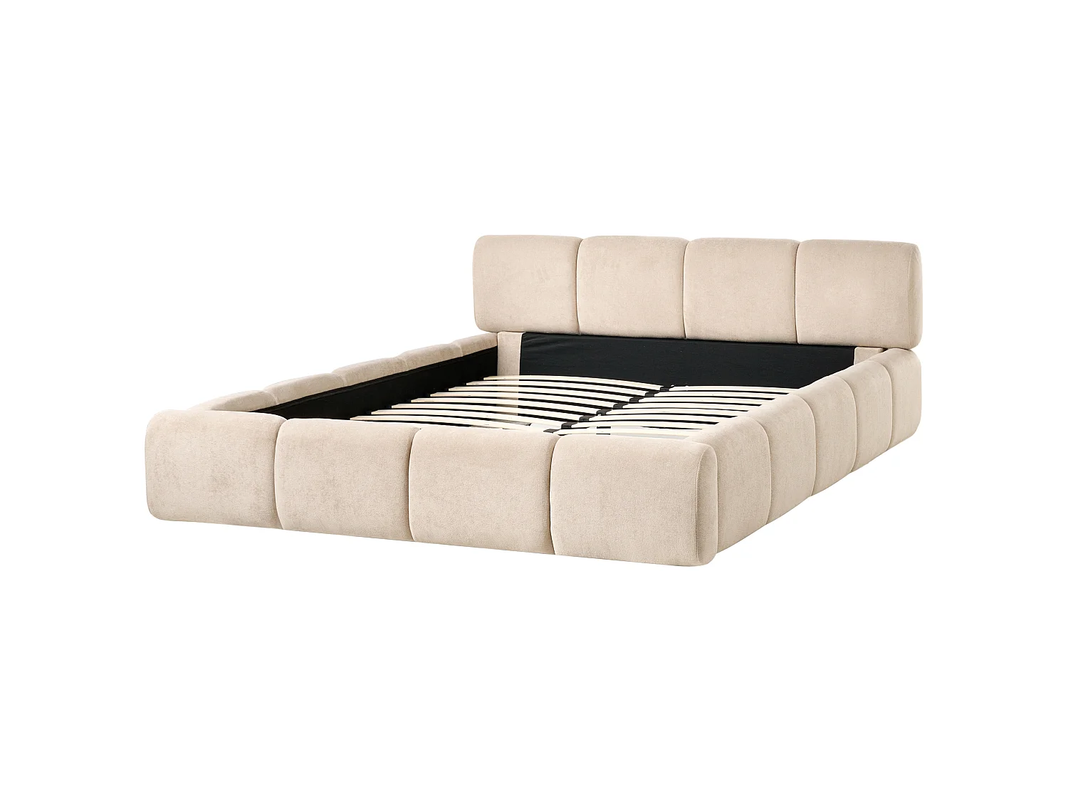 Bed Fabric ORVILLE 160 x 200 cm (EU King Size) Taupe