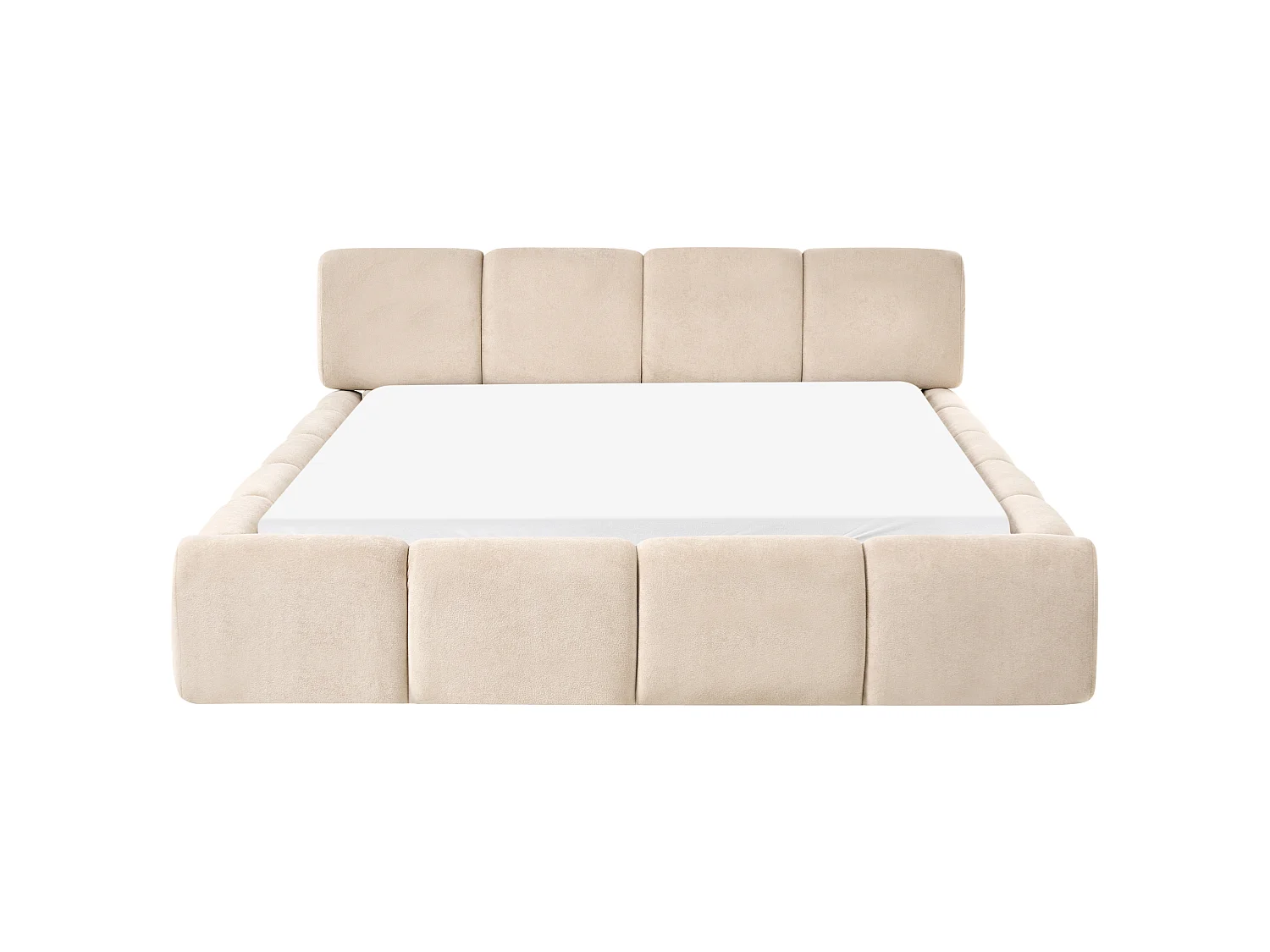 Bed Fabric ORVILLE 160 x 200 cm (EU King Size) Taupe