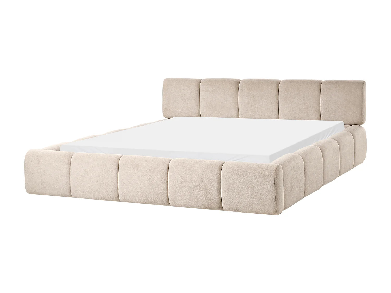 Bed Fabric ORVILLE 180 x 200 cm (EU Super King) Taupe