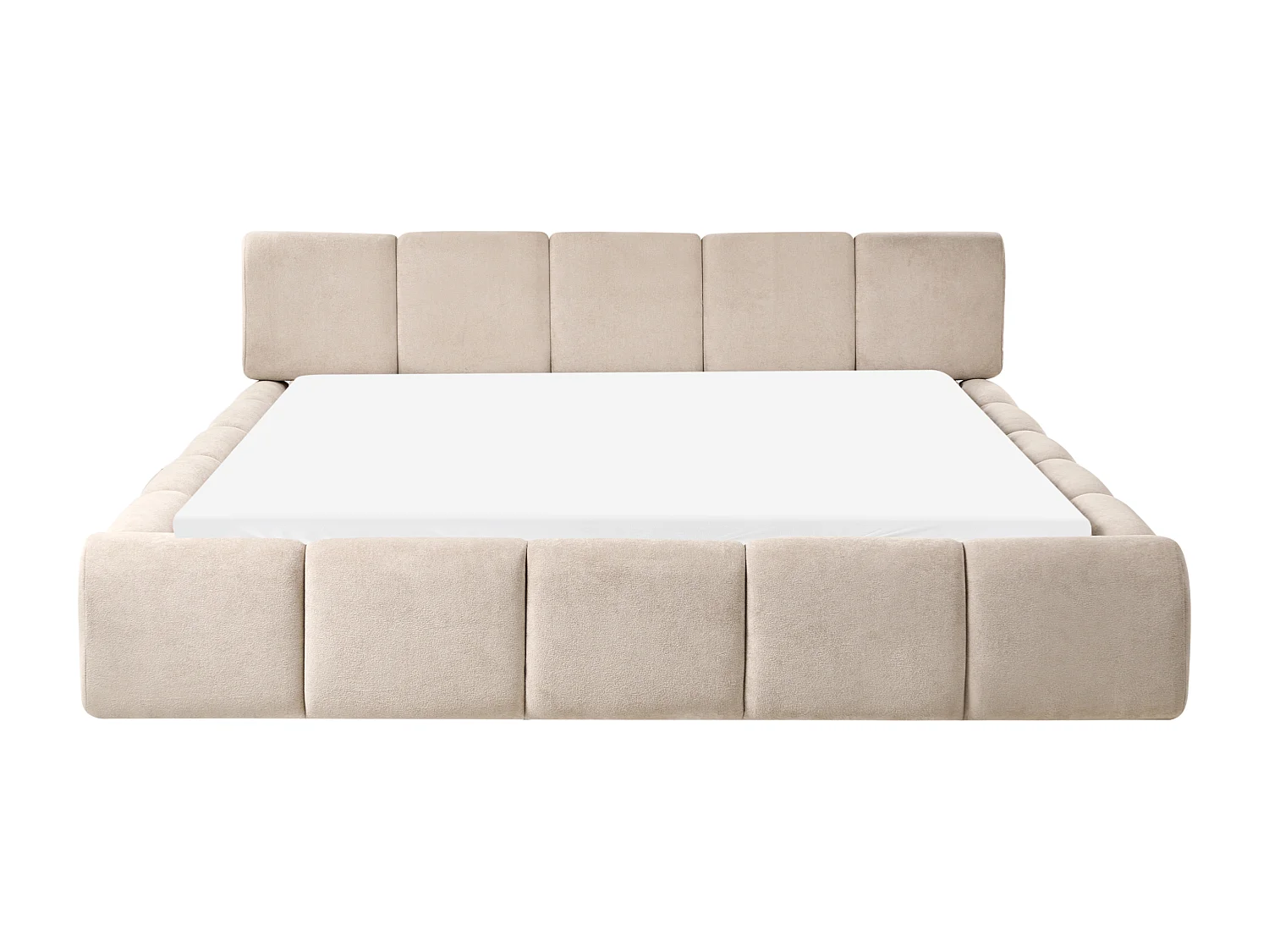 Bed Fabric ORVILLE 180 x 200 cm (EU Super King) Taupe