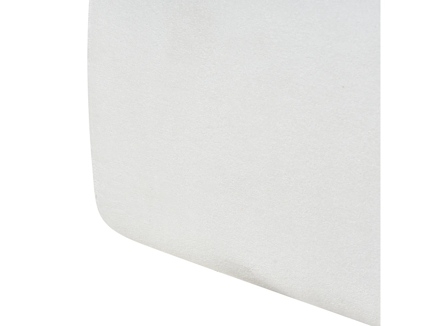 Lit avec sommier Tissu ORVILLE 160 x 200 cm Blanc cassé