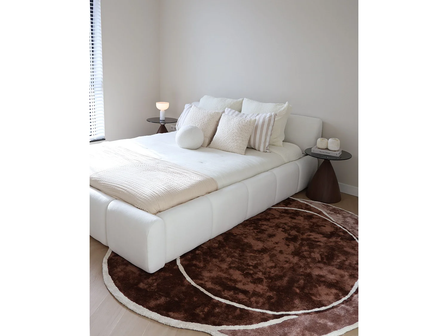 Bed Fabric ORVILLE 160 x 200 cm (EU King Size) Off-White