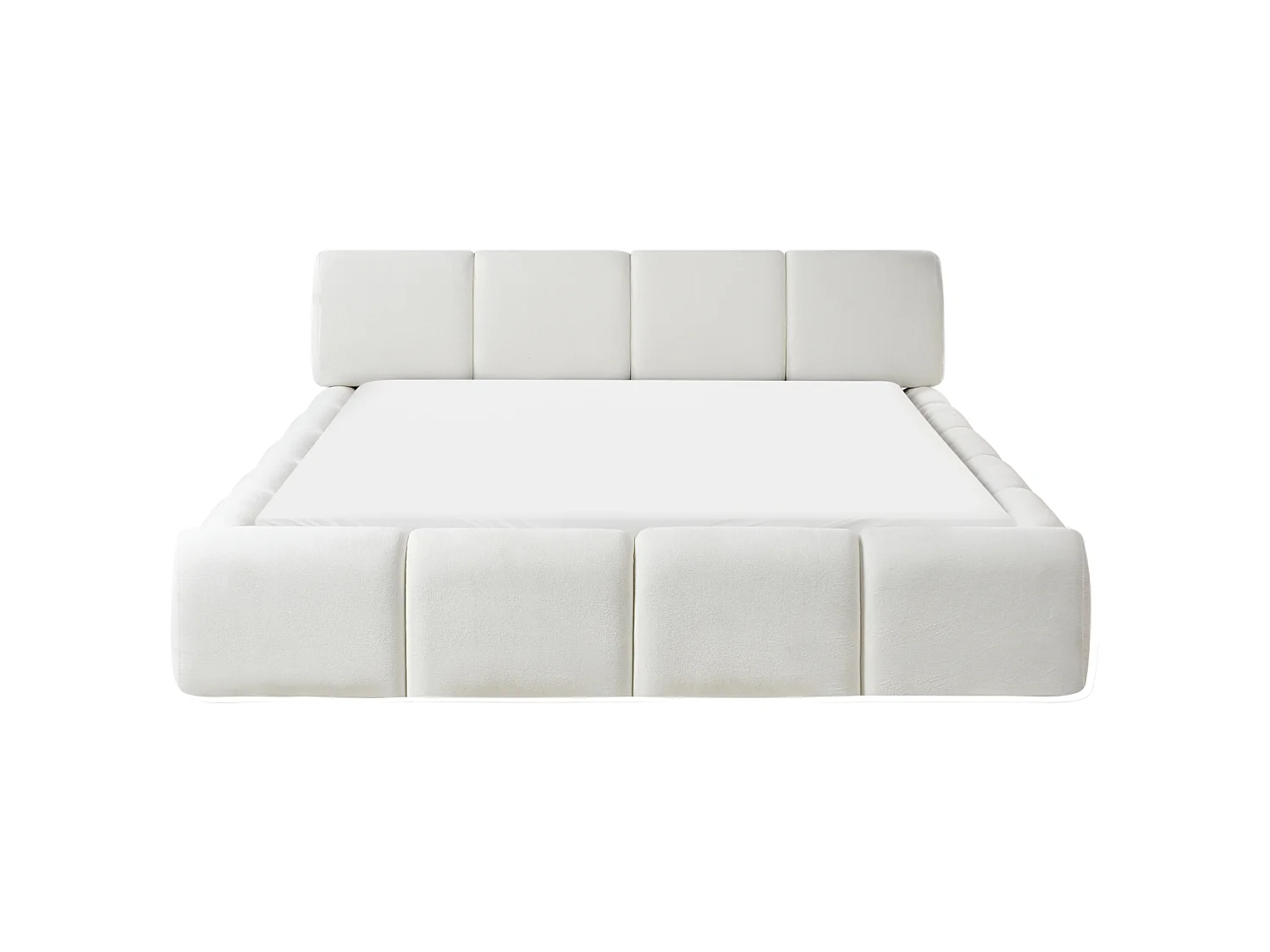 Bed Fabric ORVILLE 160 x 200 cm (EU King Size) Off-White