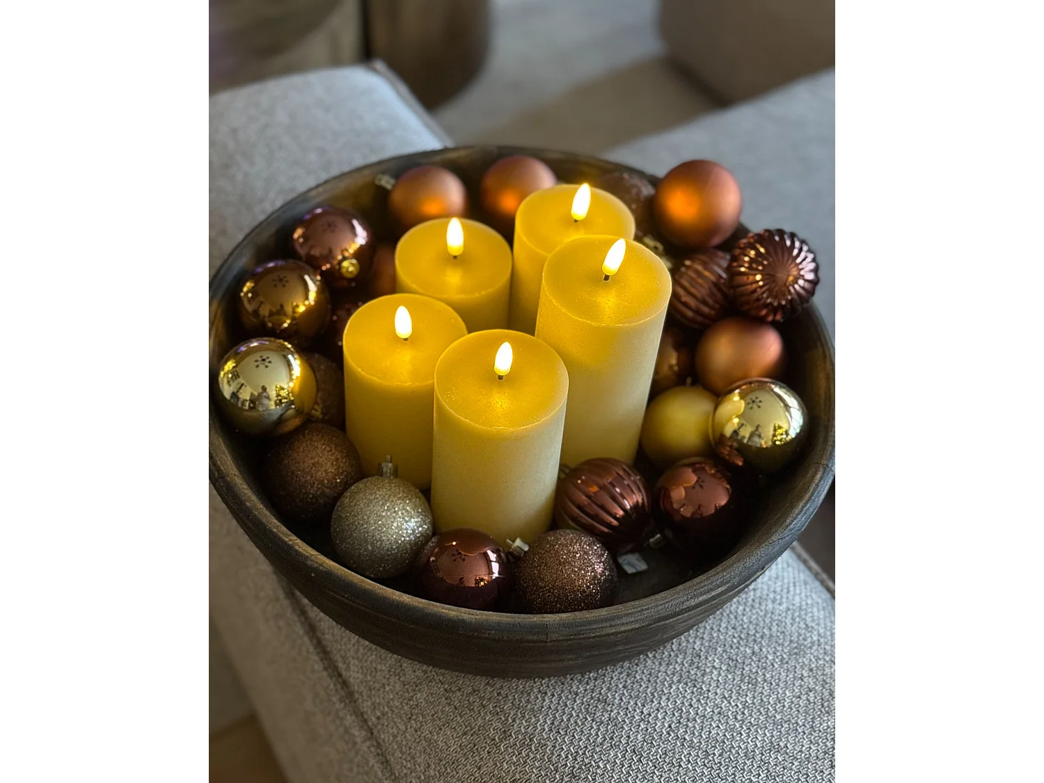 Set of 48 Baubles KOLIMA Gold