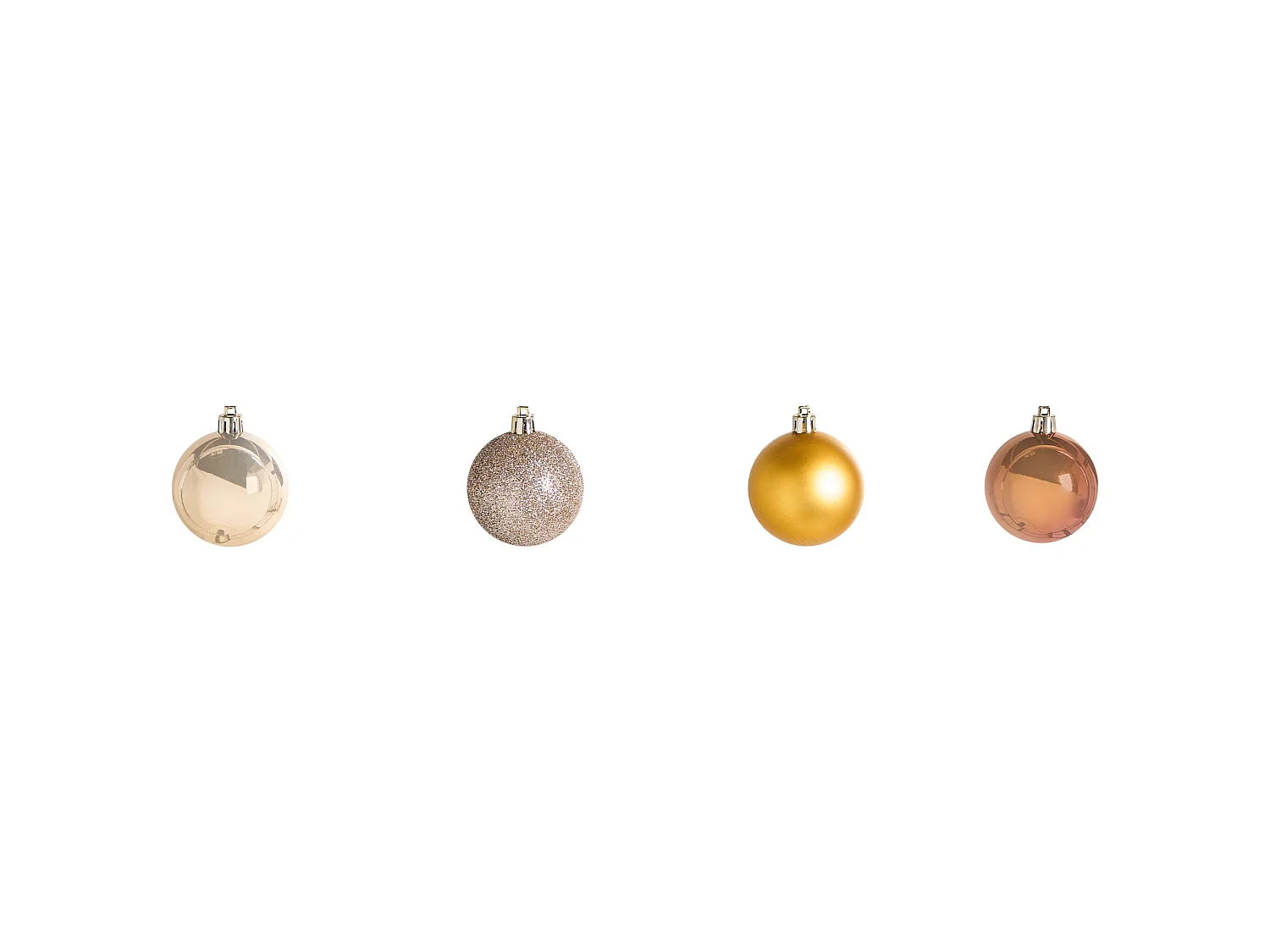 Lot de 48 boules KOLIMA Doré