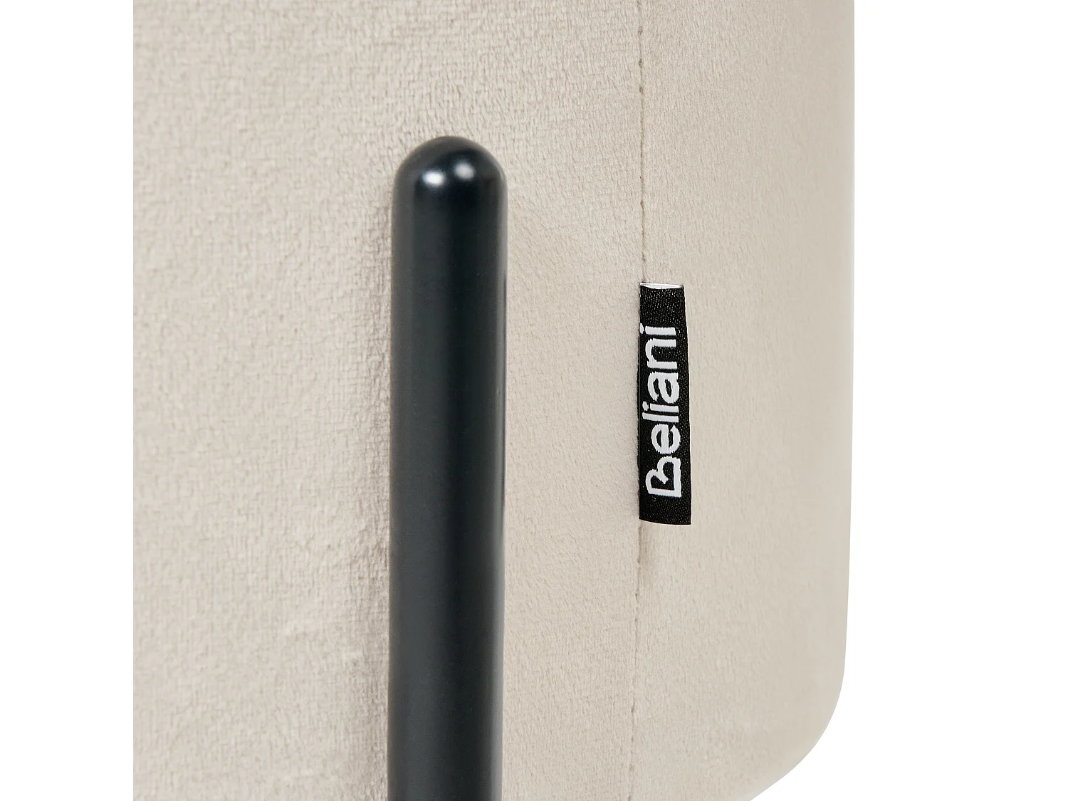 Pouf de rangement WENONA Velours Beige clair