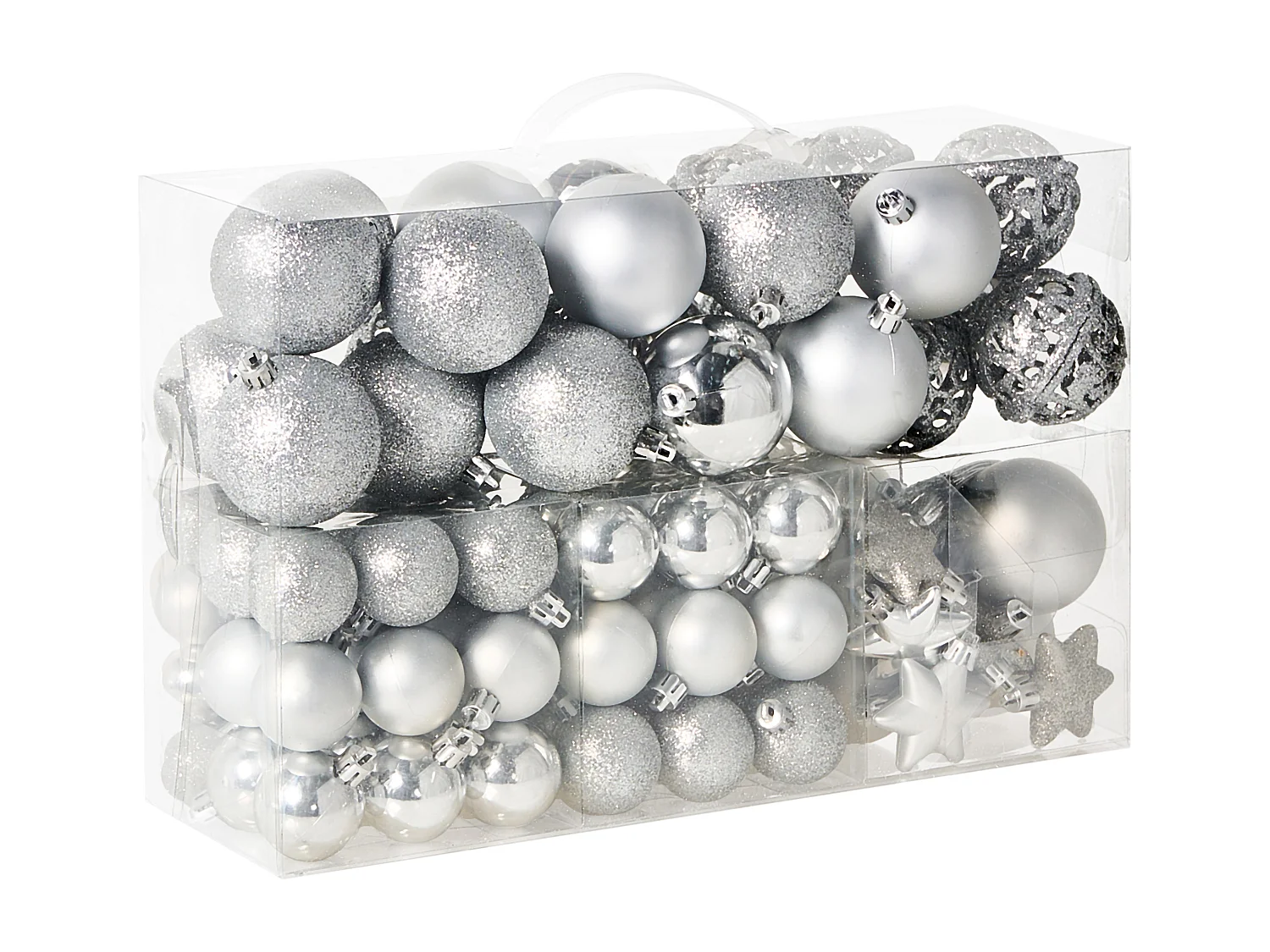 Lot de 102 boules BANDAK Argenté