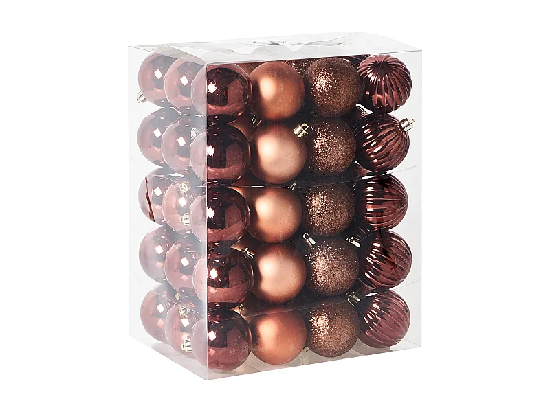 Lot de 60 boules ISOJARVI Marron