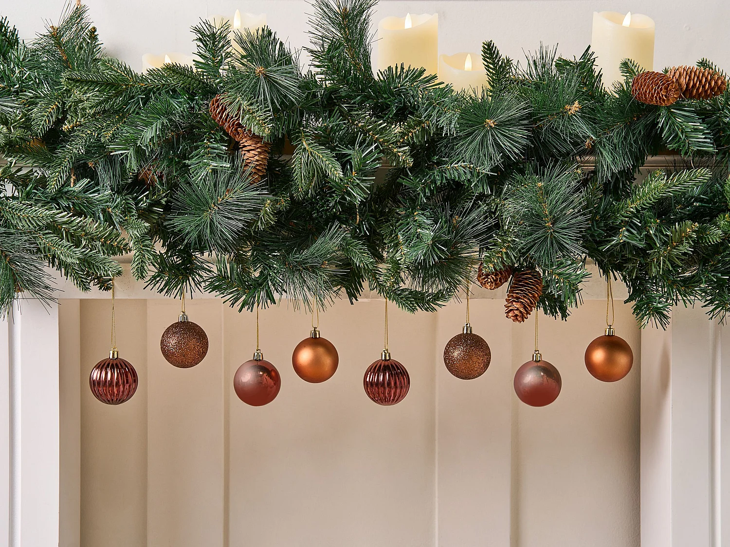 Lot de 60 boules ISOJARVI Marron