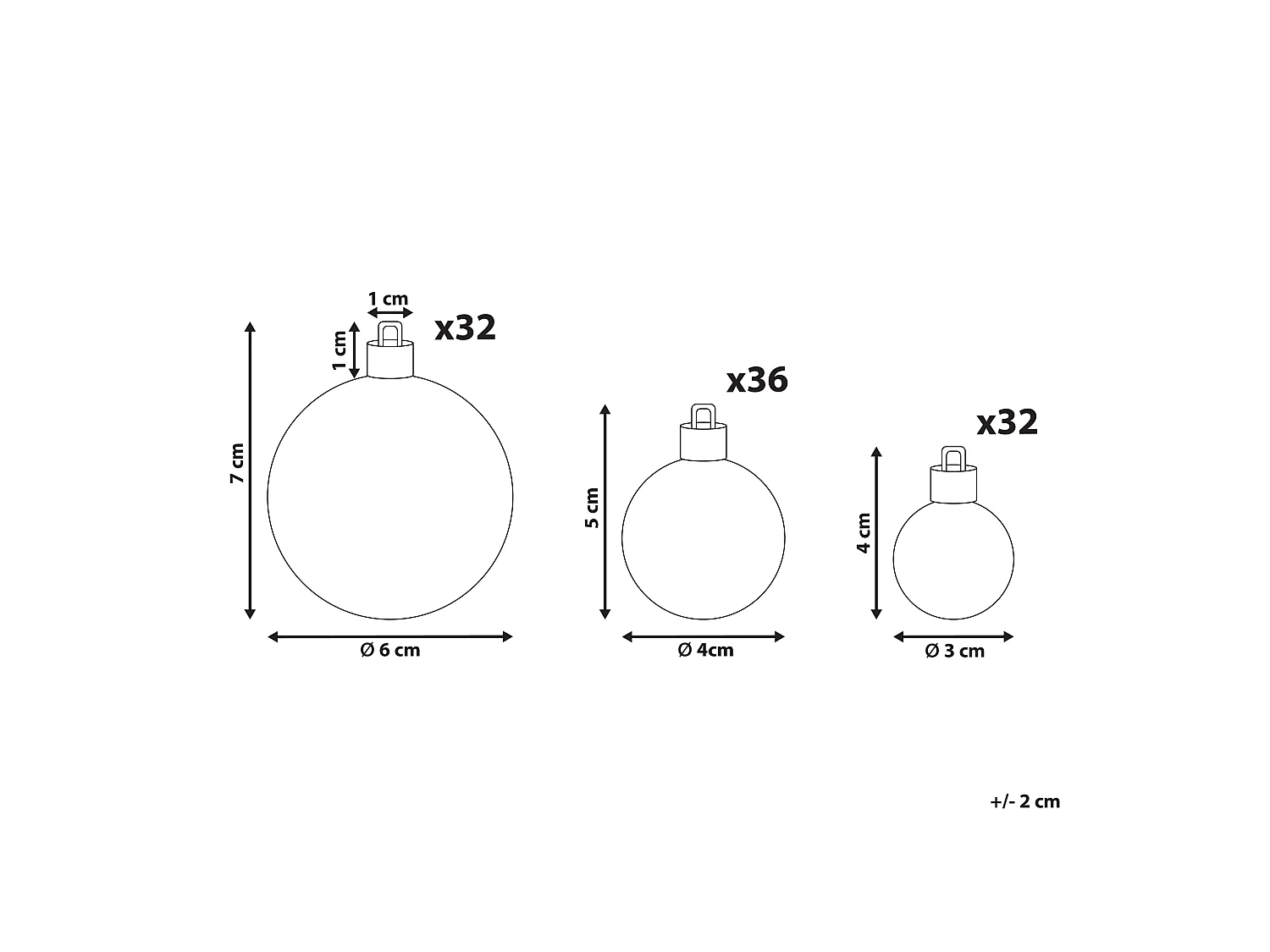 Lot de 100 boules VANERN Rose