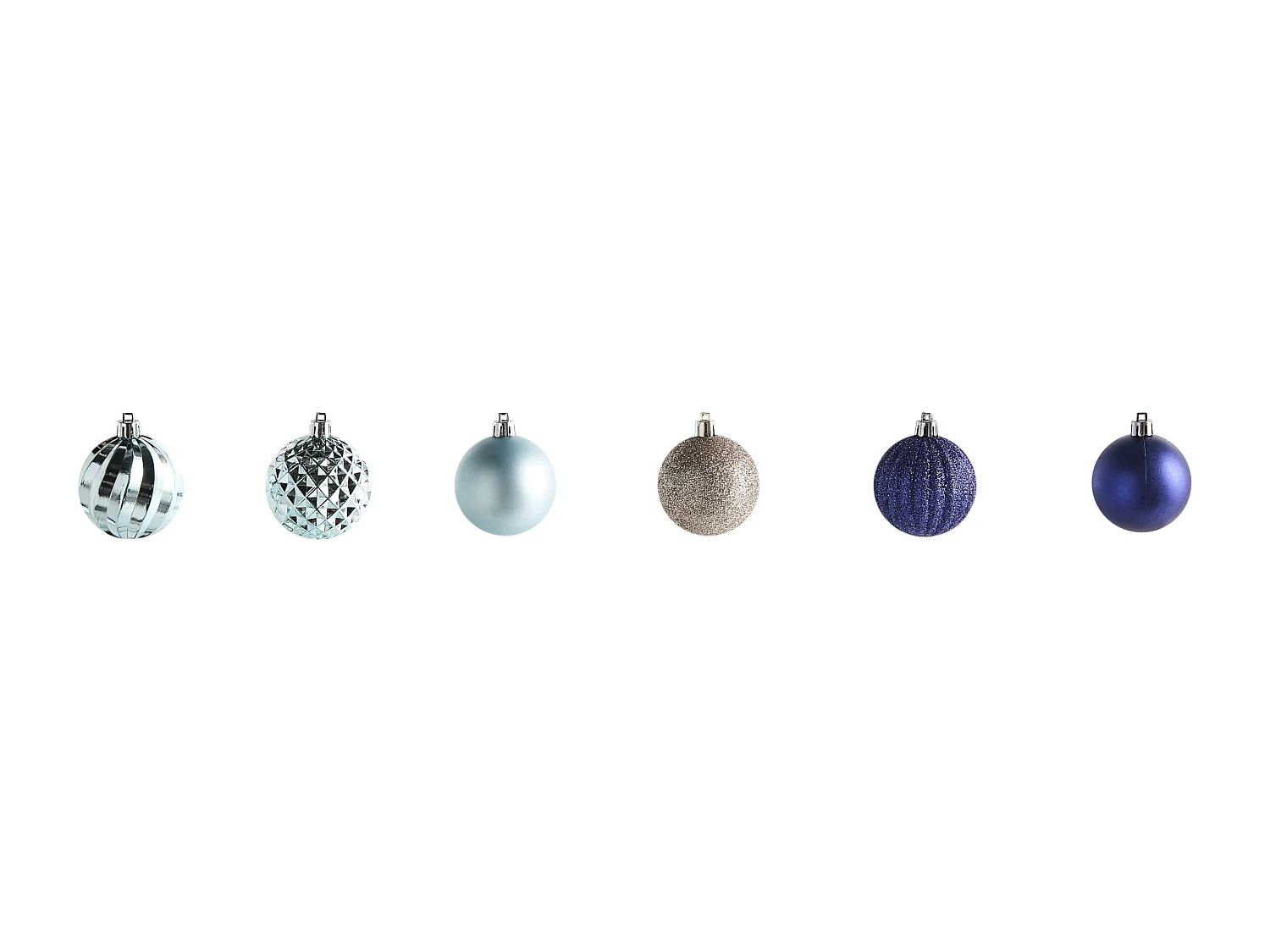 Lot de 96 boules PIELINEN Bleu