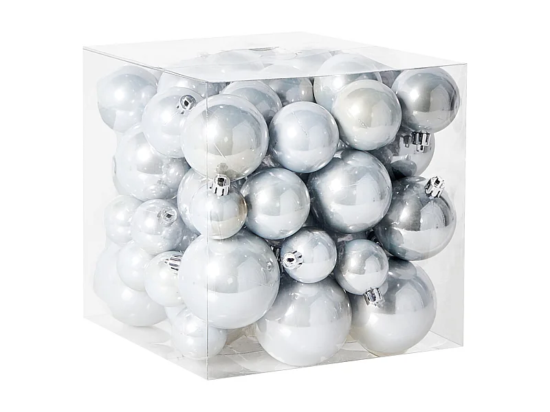 Lot de 60 boules TINNSJA Argenté