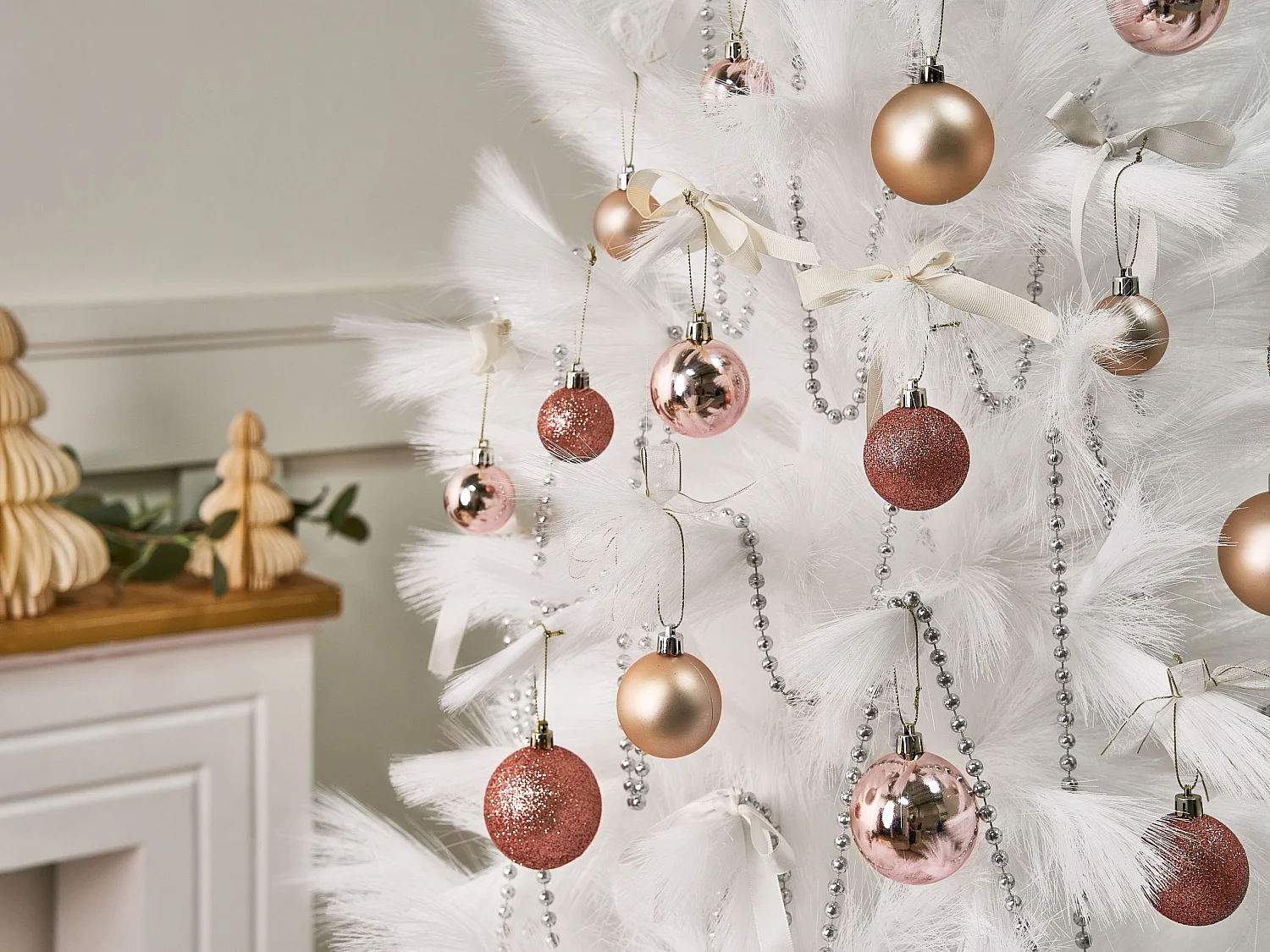 Lot de 60 boules TYIN Rose