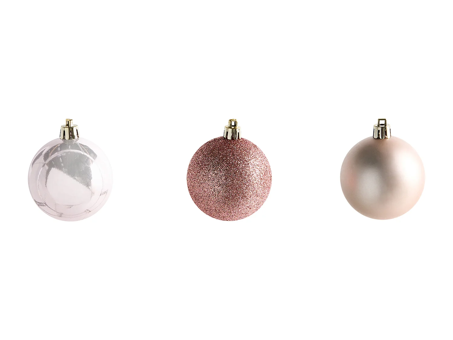 Lot de 60 boules TYIN Rose