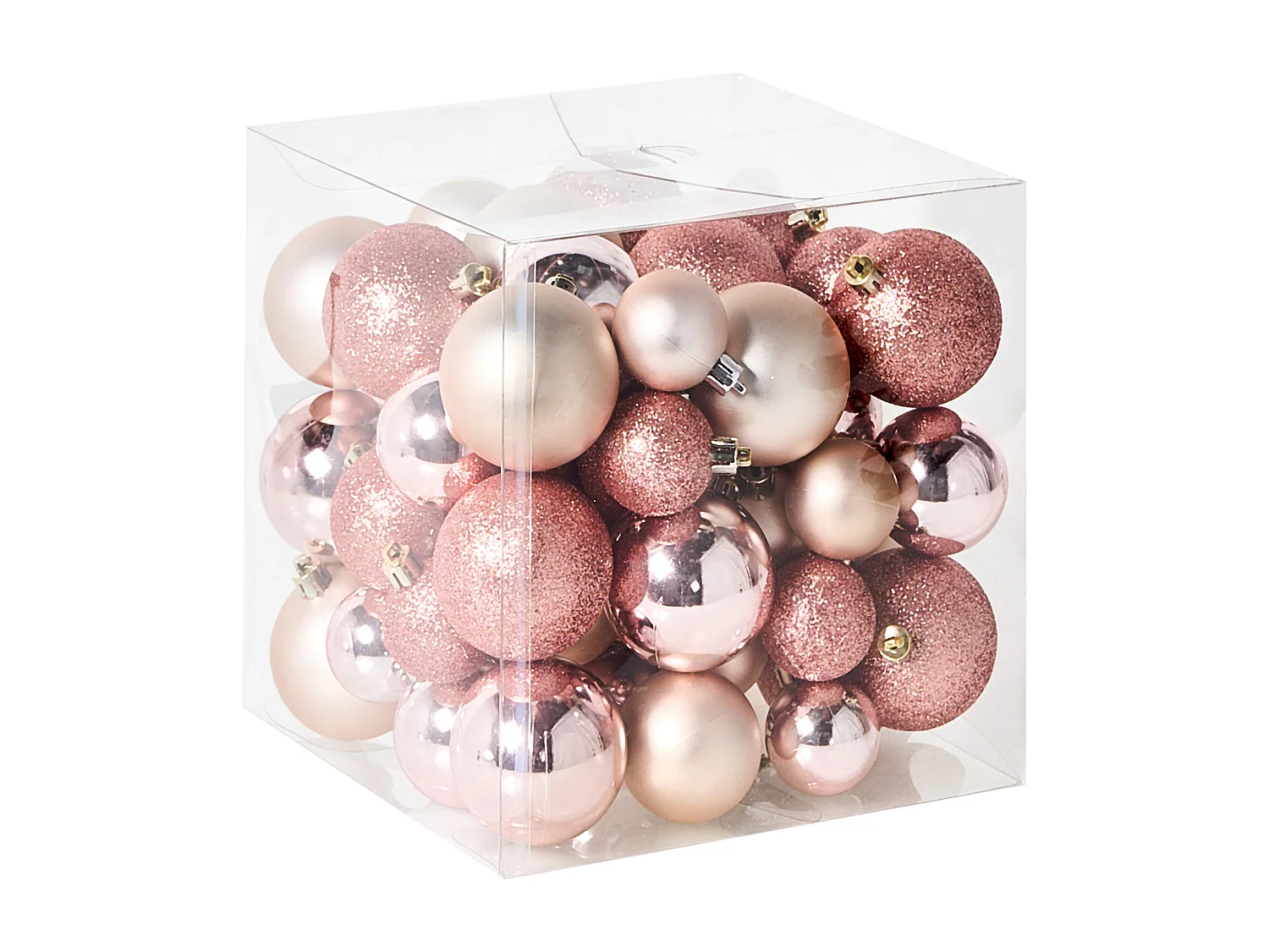 Lot de 60 boules TYIN Rose