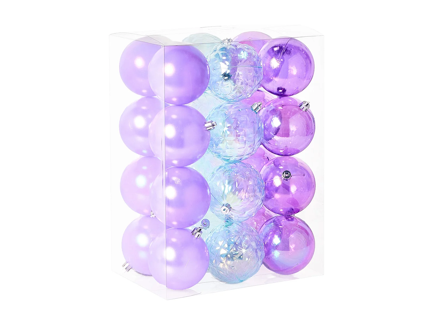 Lot de 24 boules ASNEN Violet