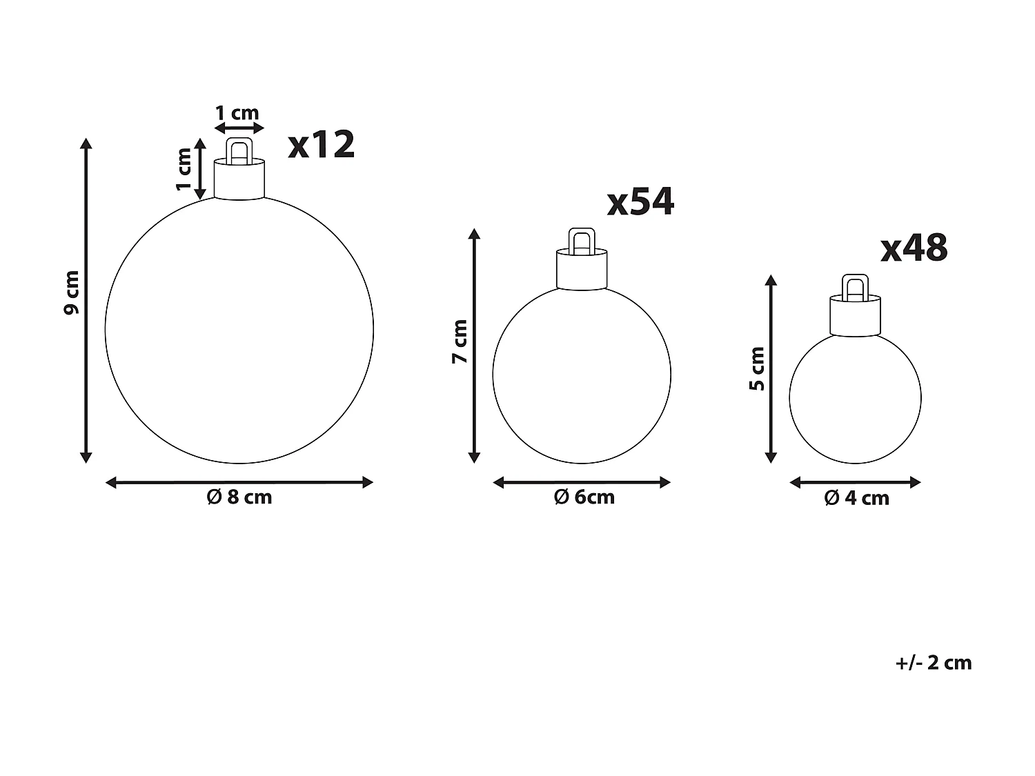 Lot de 114 boules GJENDE Rose