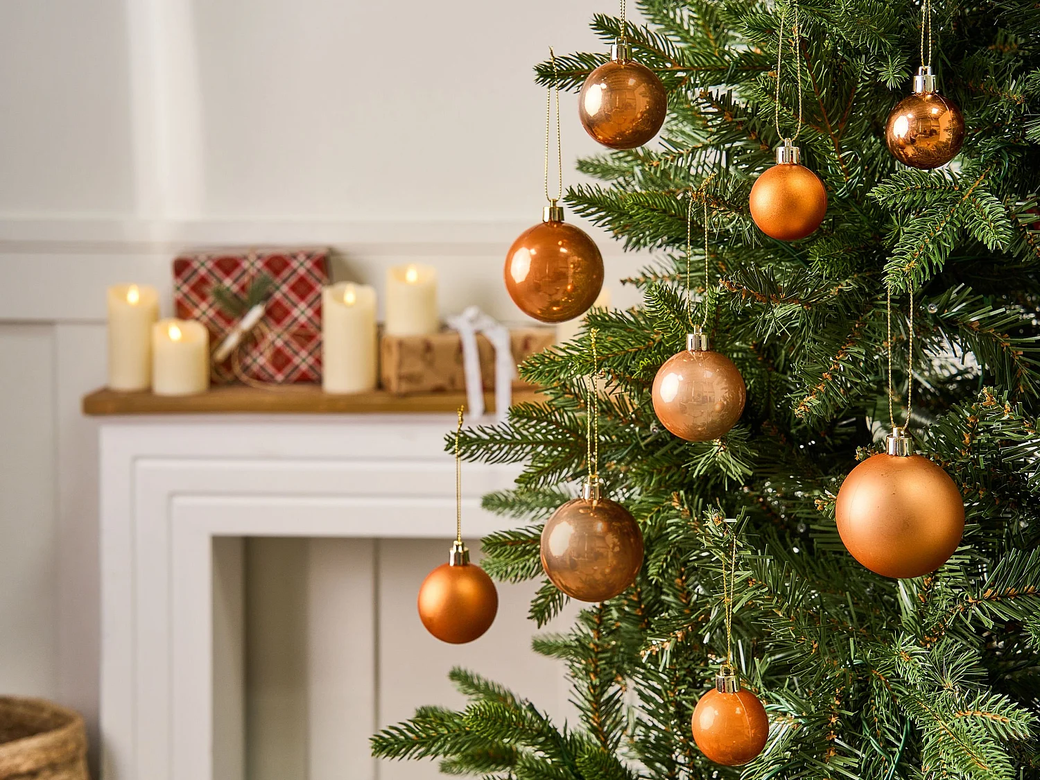 Lot de 60 boules LOVATNET Cuivré