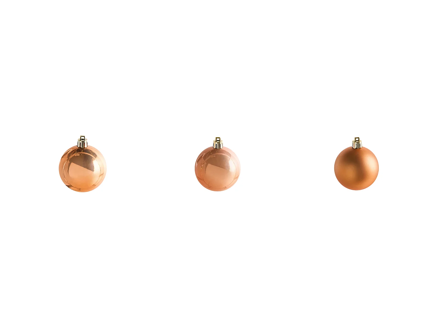 Lot de 60 boules LOVATNET Cuivré