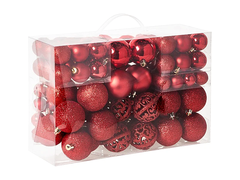 Lot de 100 boules VANERN Rouge
