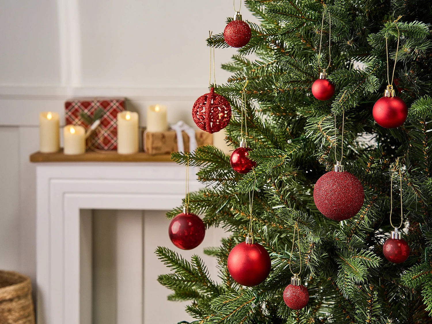 Lot de 100 boules VANERN Rouge