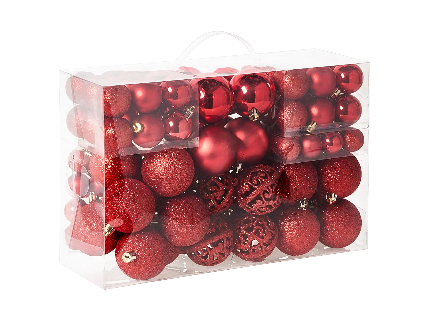 Lot de 100 boules VANERN Rouge
