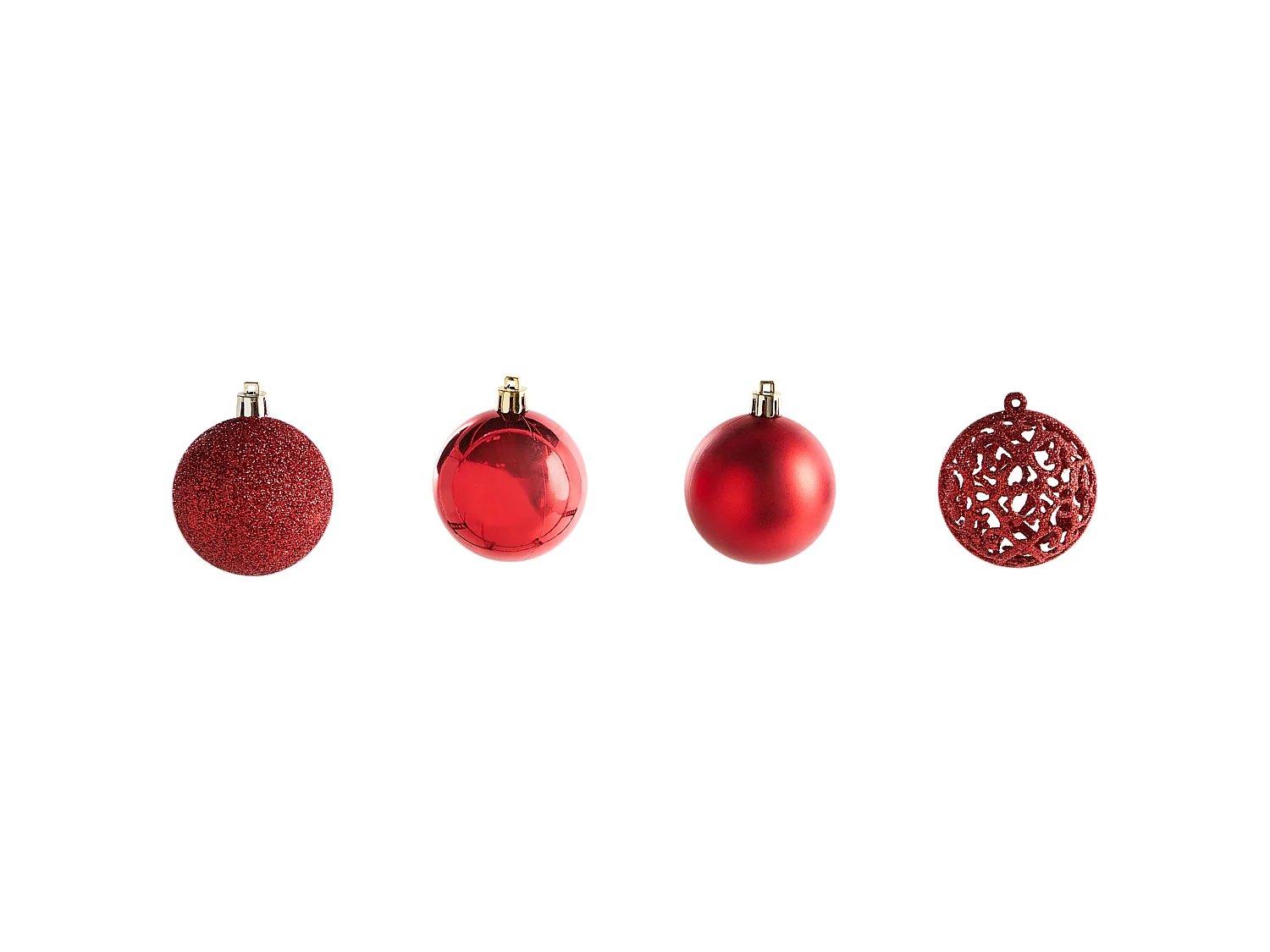 Lot de 100 boules VANERN Rouge