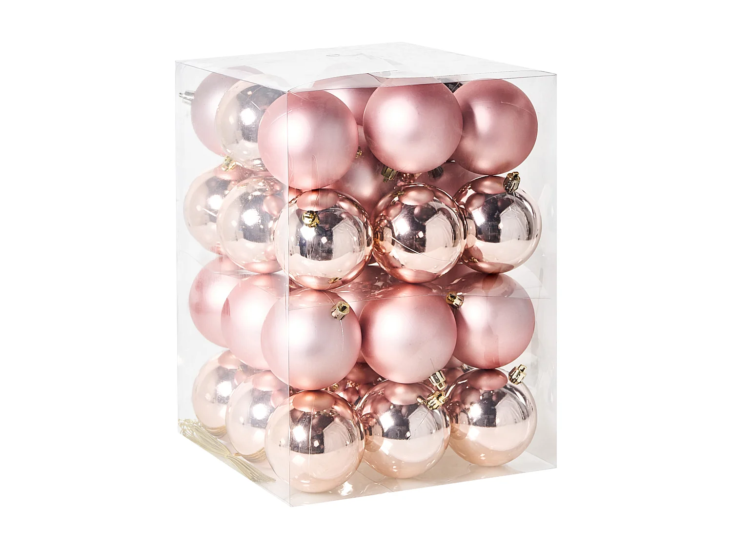 Lot de 36 boules BYGDIN Rose
