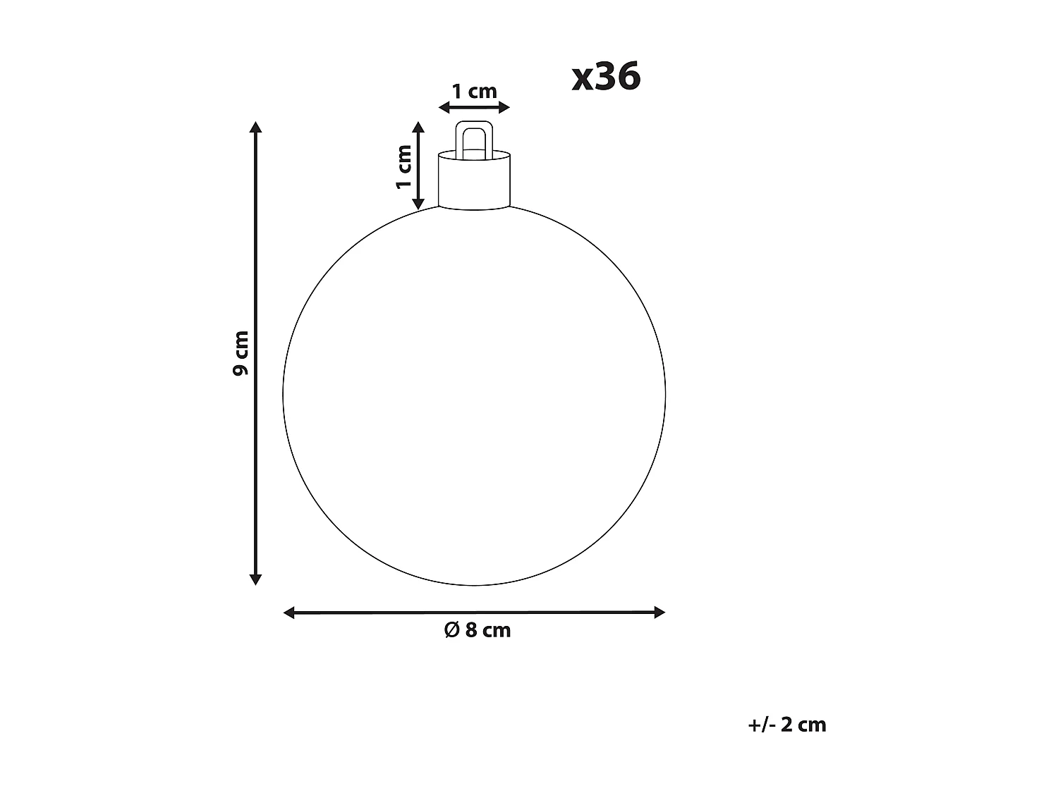 Lot de 36 boules BYGDIN Rose