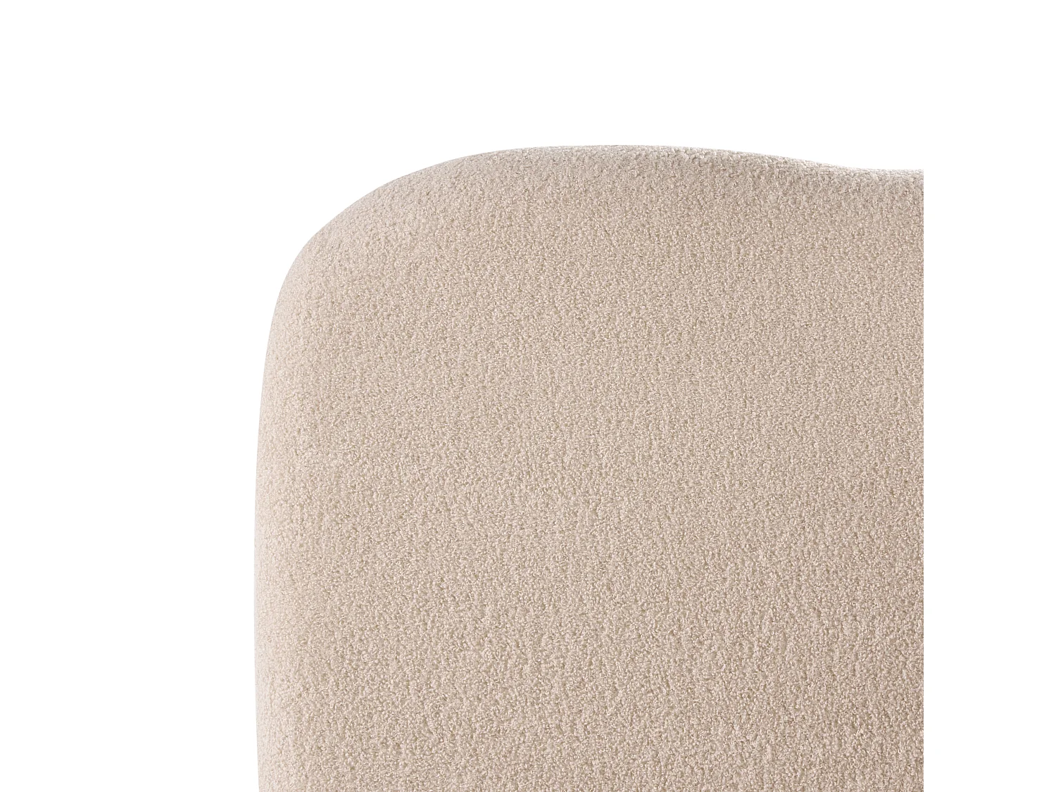 Ottoman Bed BLAGNAC Boucle Beige 90 x 200 cm (EU Single)