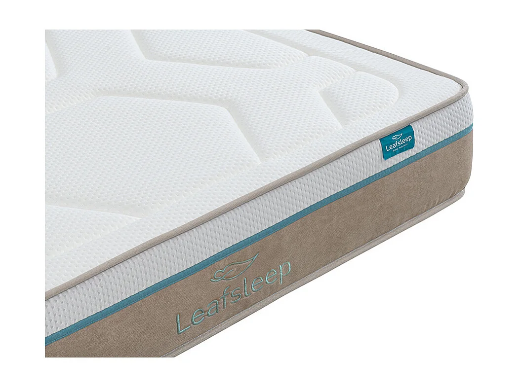 Colchón Nature Spring Visco Leafsleep 180x180 cm — 27 cm, muelles ensacados y viscoelástica