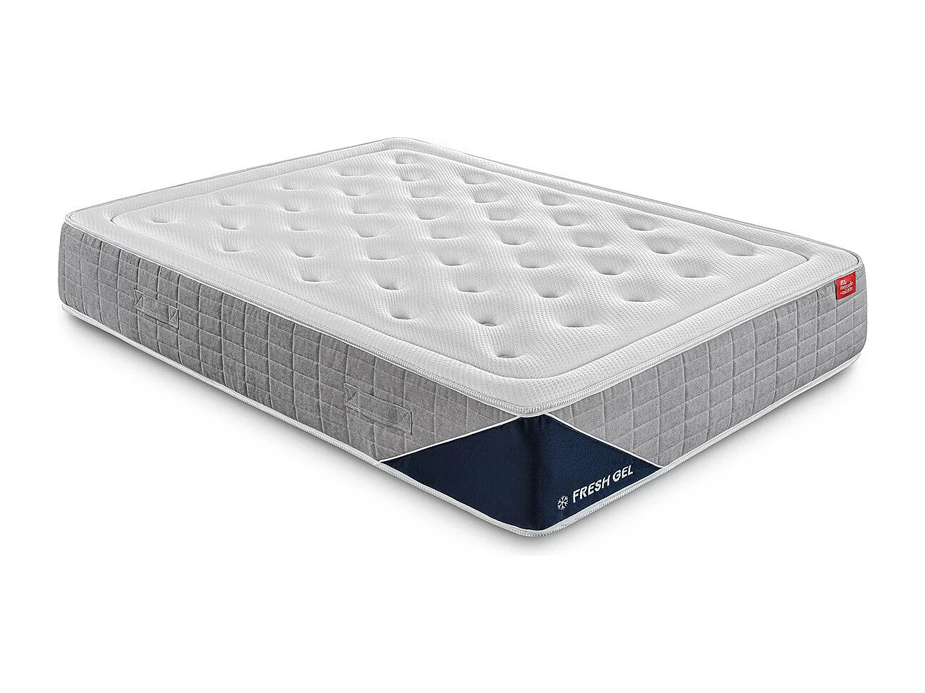 Mercado do Colchão Matelas Fresh Gel 135x180 cm - 29 cm, mousse HR et viscoélastique Gel, ferme