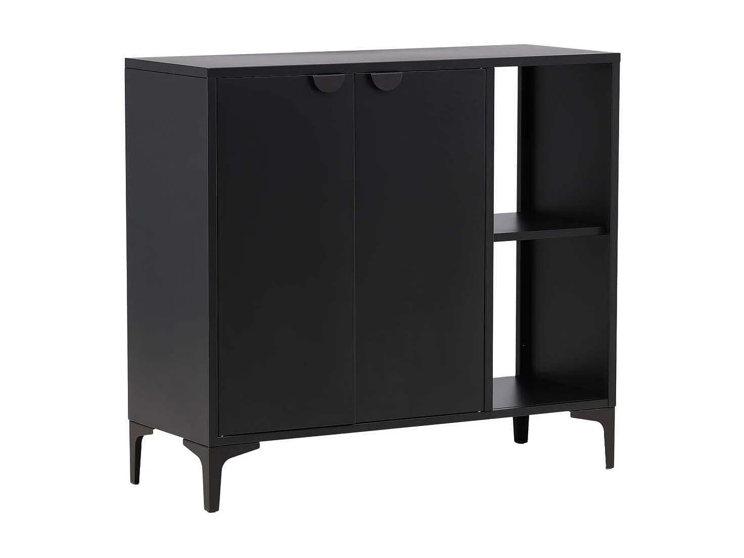 Buffet en métal noir Piring 110 x 42 x 100 cm