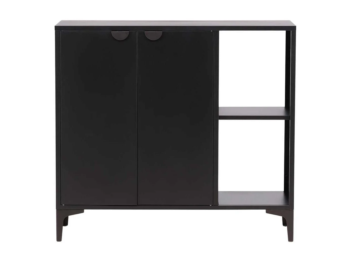 Buffet en métal noir Piring 110 x 42 x 100 cm