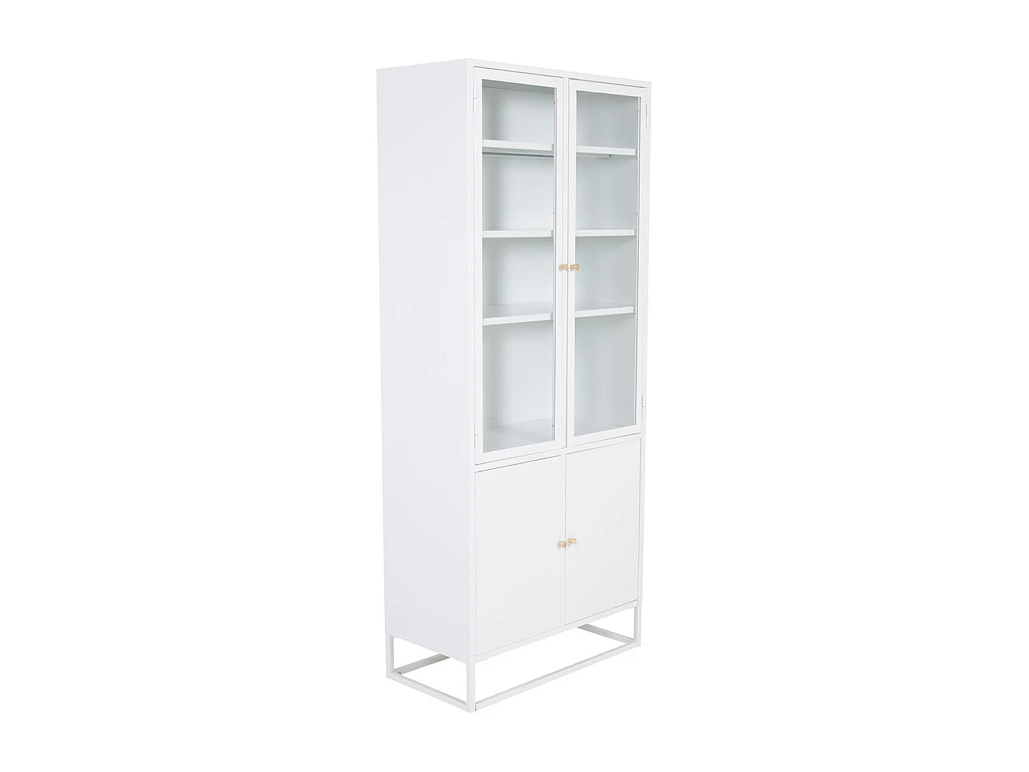 Vaisselier 4 Portes "Bakal" 190cm Blanc