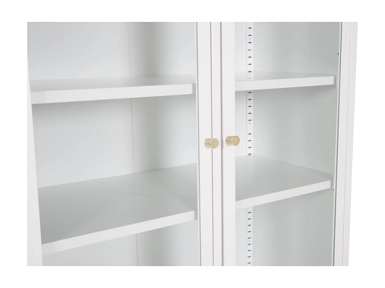 Vaisselier 4 Portes "Bakal" 190cm Blanc