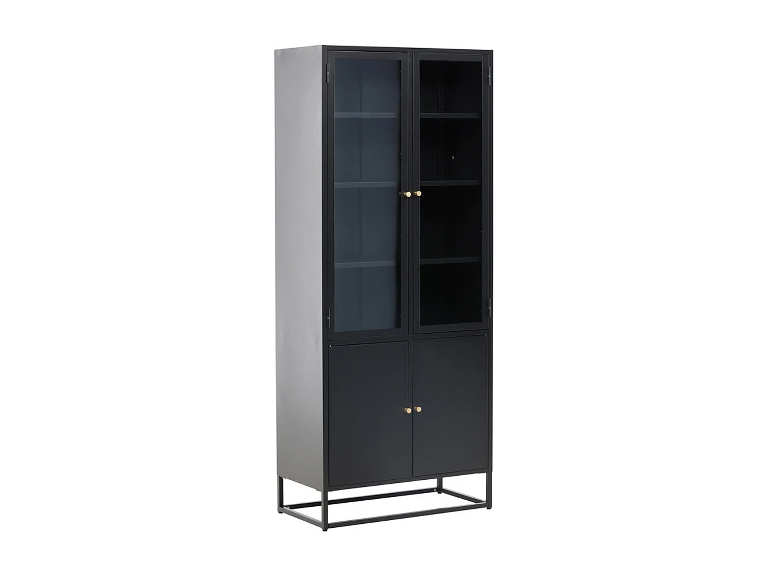 Vaisselier 4 Portes "Bakal" 190cm Noir