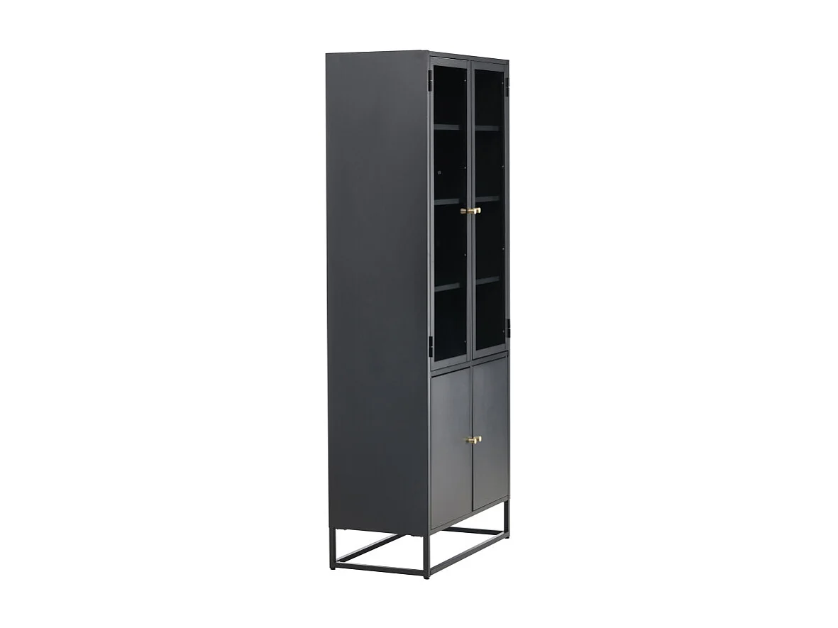 Vaisselier 4 Portes "Bakal" 190cm Noir