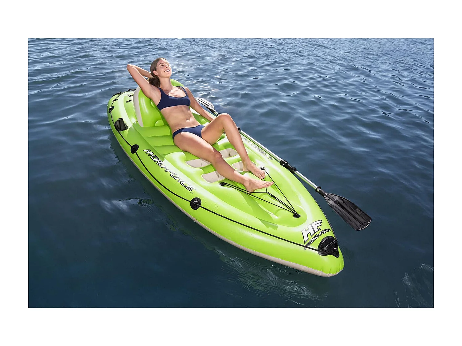 Kayak Gonflable Bestway Hydro-Force Koracle 270x100 cm Individuel Pagaie et Pompe