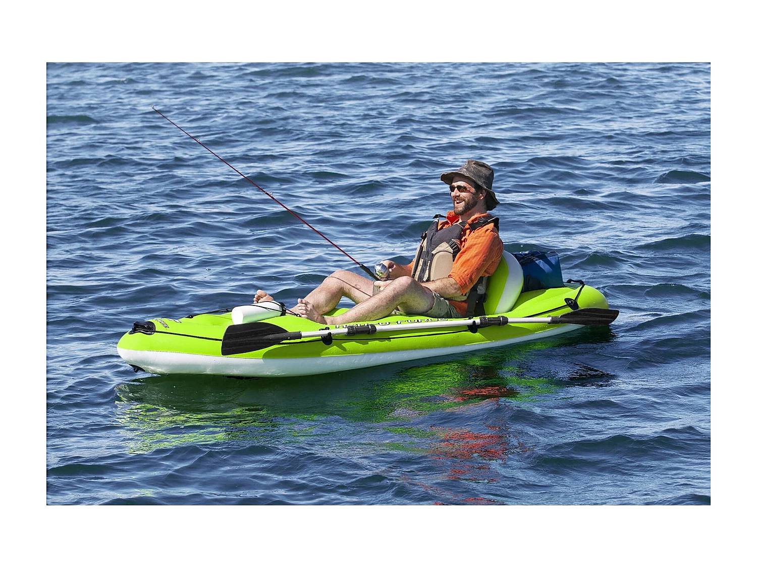 Kayak Gonfiabile Bestway Hydro-Force Koracle 270x100 cm Individuale con Remo e Pompa