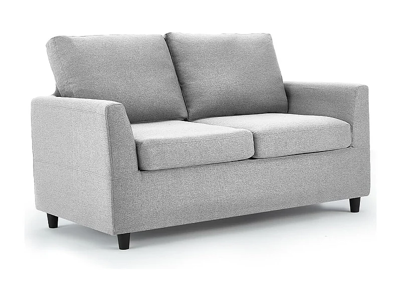 YODOLLA Canapé 2 Places en Lin avec Housses Amovibles, Moderne et Confortable pour Salon, Appartement ou Bureau, Gris Clair