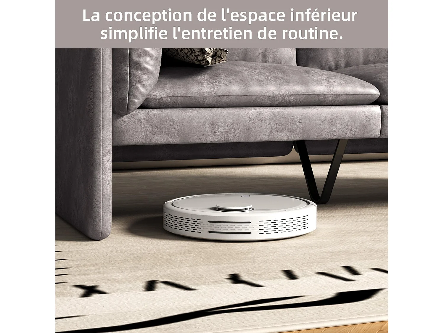 YODOLLA Canapé 2-3 Places Moderne 172 cm - Cuir Synthétique Résistant, Coussin Épais, Confortable pour Salon/Chambre, Gris