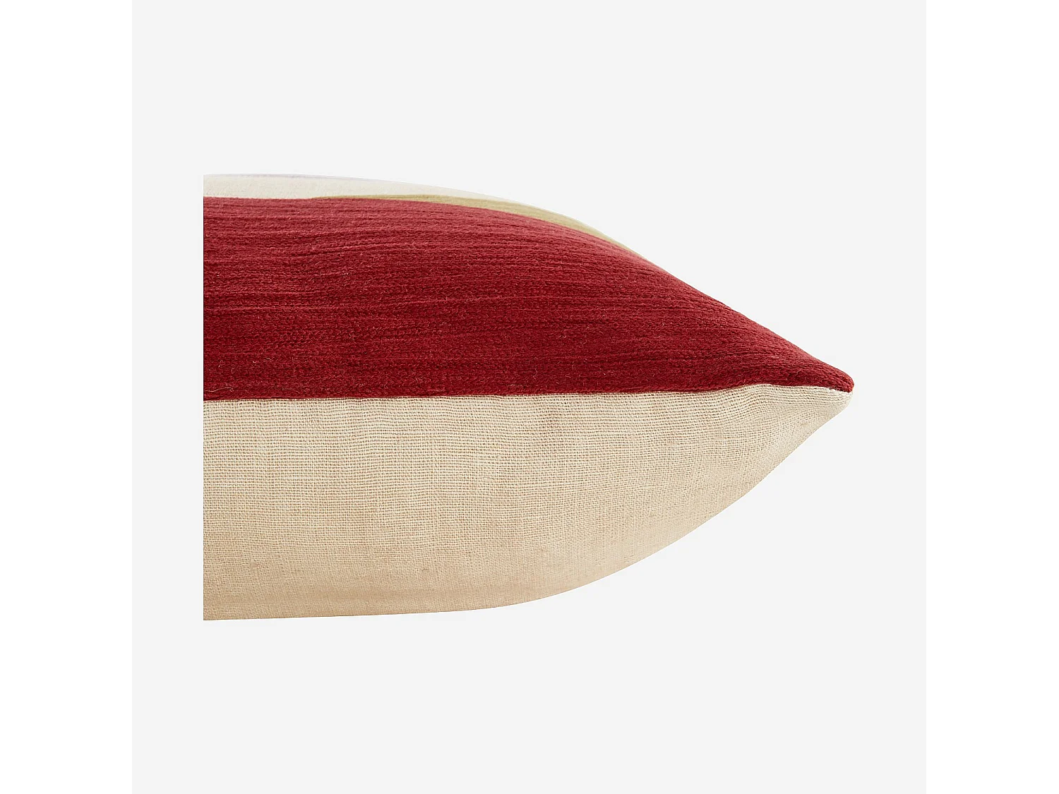 Coussin en lin - 45 x 45 cm - Bronze, bordeaux et lilas - Design by Floriane Jacques