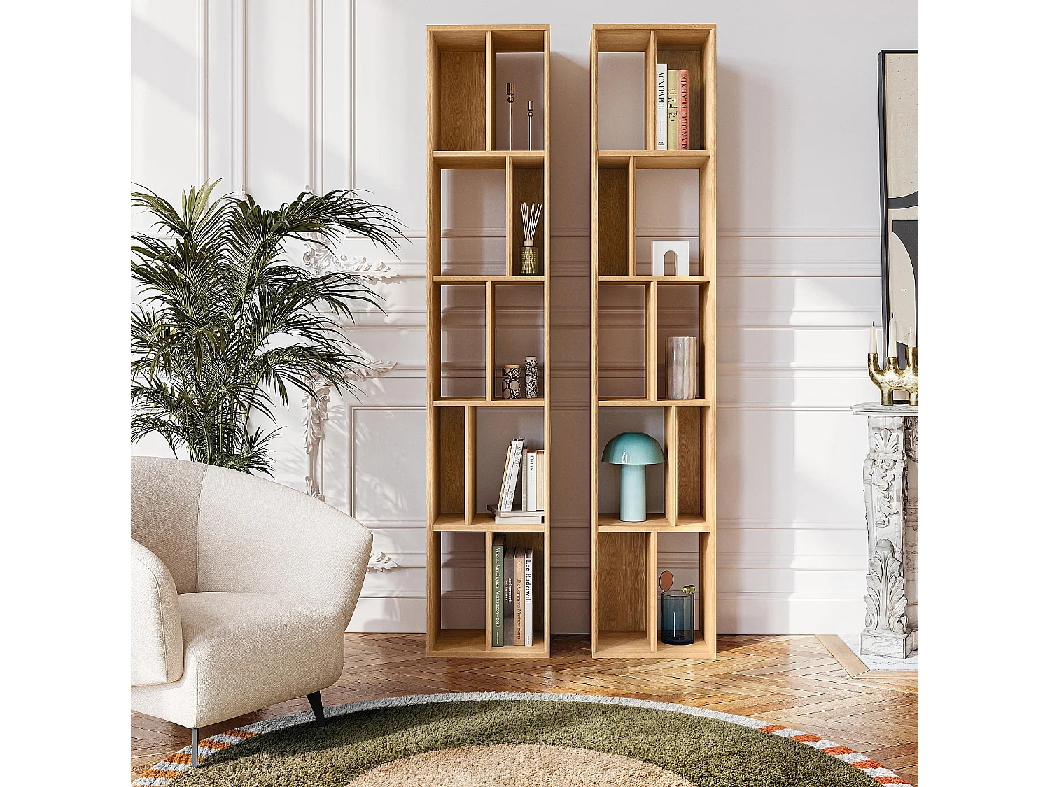 Habitat - Petite bibliothèque en chêne - Naturel - Design by Hélèna Pille - Will