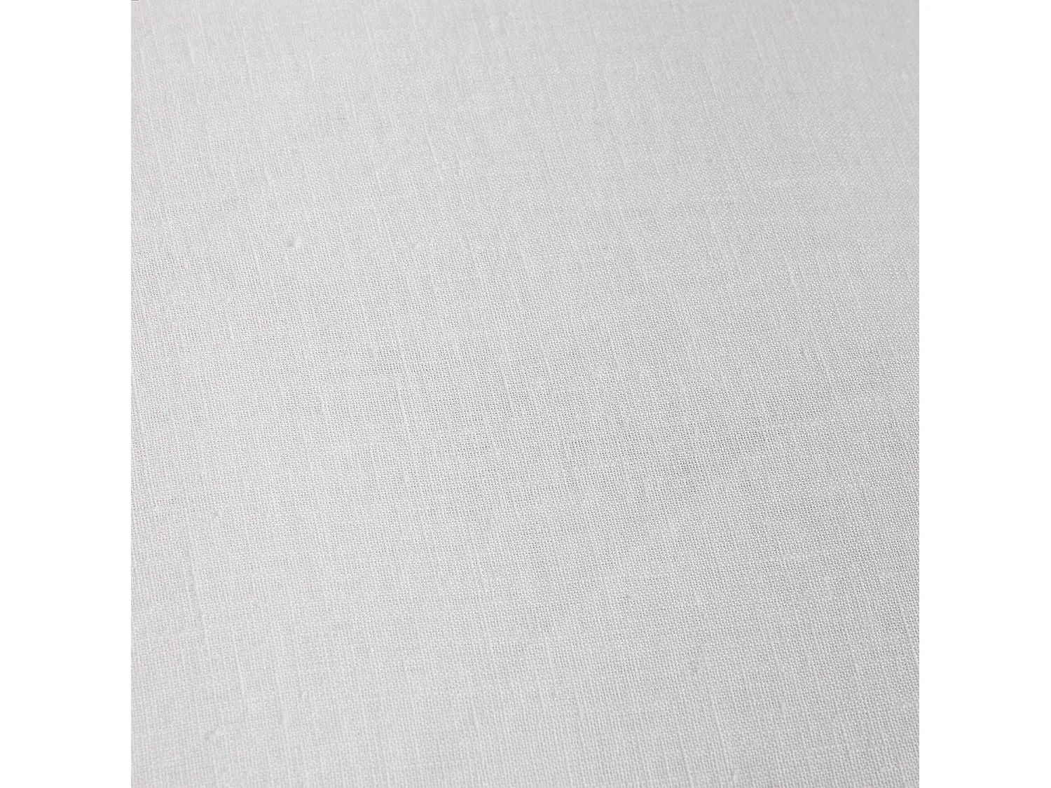 Coussin en lin à bourdon noir - 45 x 45 cm - Blanc